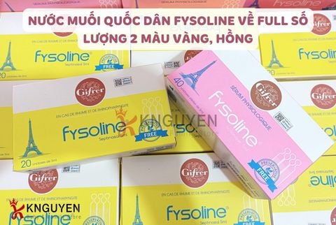  Nước muối sinh lý Pháp Fysoline Màu Hồng 