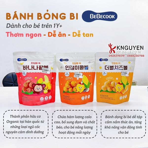  Bánh Bỏng Bi Bebecook Hàn Quốc ( 25g ) 