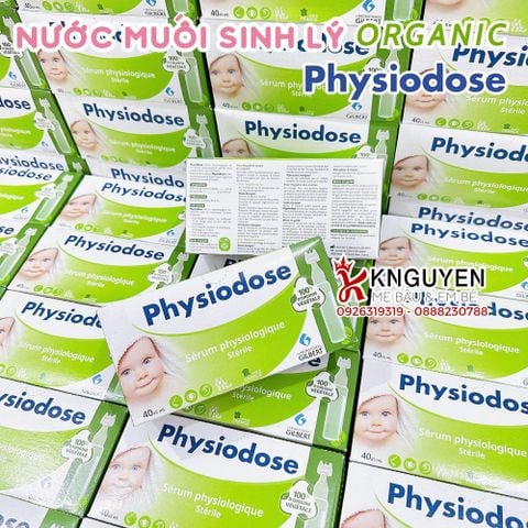  Physiodose Pháp - dòng 100% thực vật - hộp 40 ống x 5ml - Từ sơ sinh 