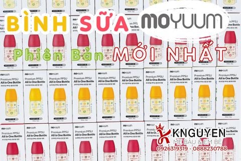  Bình sữa moyuum More Love họa tiết trái tim 