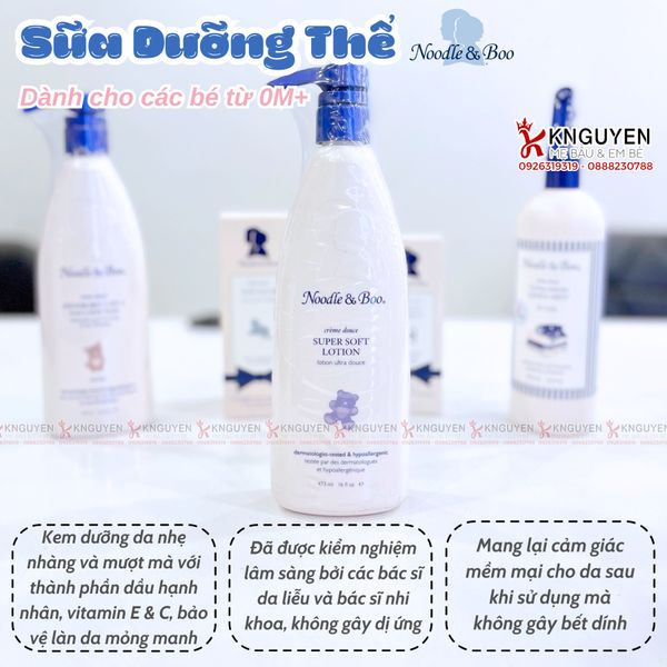  Sữa Dưỡng Thể Noodle & Boo 473ml - Hương Phấn 