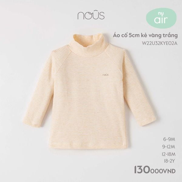  Áo Cổ 5cm kẻ -  Nous 