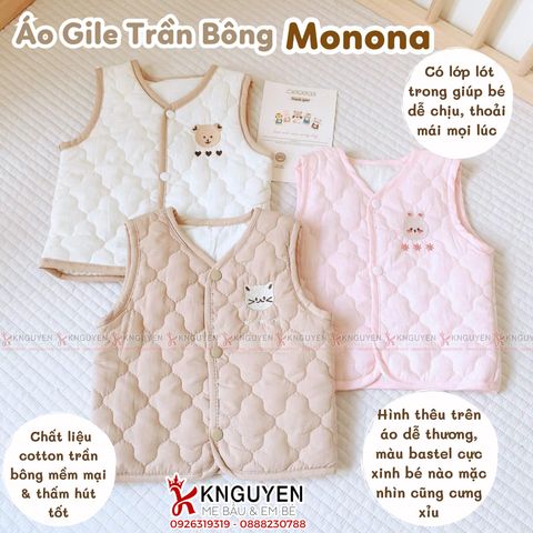  Áo gile trần bông  Monona 