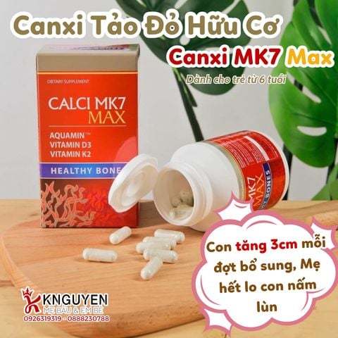  Calci MK7 Max - Viên Uống Hỗ Trợ Bổ Xương Khớp & Răng Chắc Khoẻ 