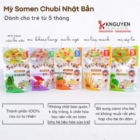  Mỳ Somen Chubi Nhật Bản - 100gr - (5M+) 