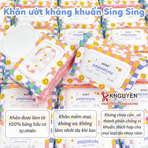  Khăn Ướt SingSing (80 tờ) 