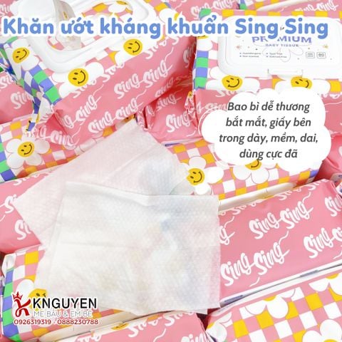  Khăn Ướt SingSing (80 tờ) 
