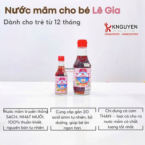  Nước Mắm Cốt Cho Bé Lê Gia 