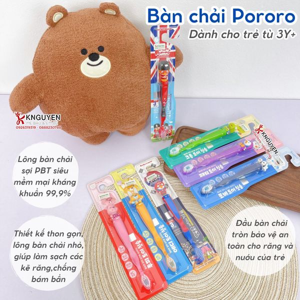  Bàn Chải Đánh Răng Trẻ Em Pororo 