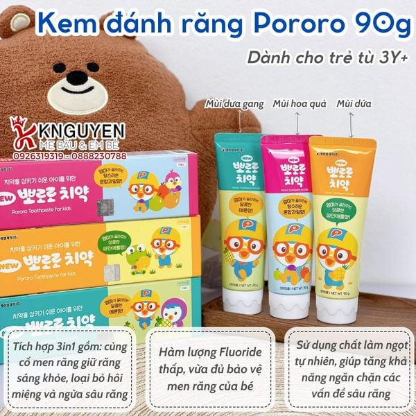  Kem Đánh Răng Pororo (90g) 