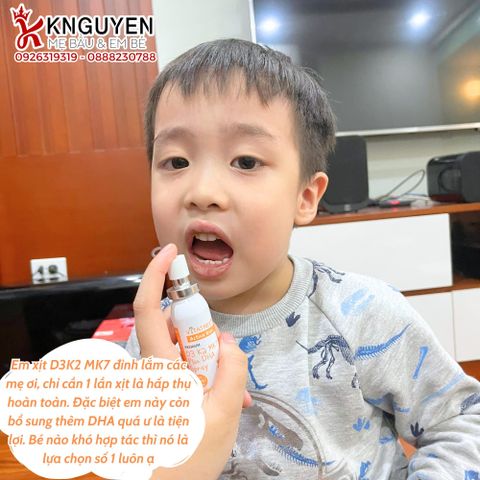  Xịt Vitatree D3 K2 MK7 Plus DHA Spray ( 20ml ) 