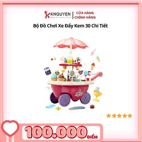  Bộ Đồ Chơi Xe Đẩy Kem 30 Chi Tiết Cho Bé 