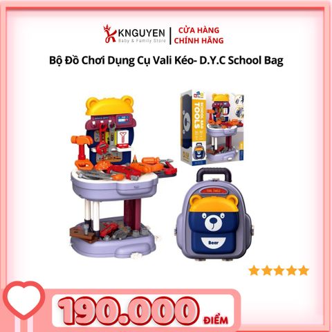  TP Bộ Đồ Chơi Dụng Cụ Vali Kéo- D.Y.C School Bag 