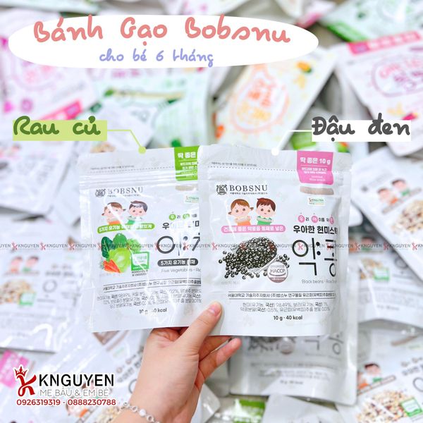  Bánh Gạo ngắn Bobsnu (10g) - 6m+ 