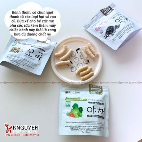  Bánh Gạo ngắn Bobsnu (10g) - 6m+ 