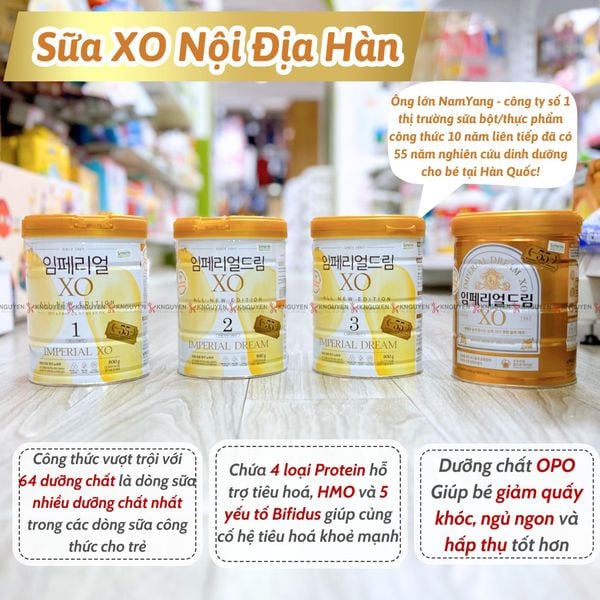  Sữa XO Hàn Quốc lon 800g 