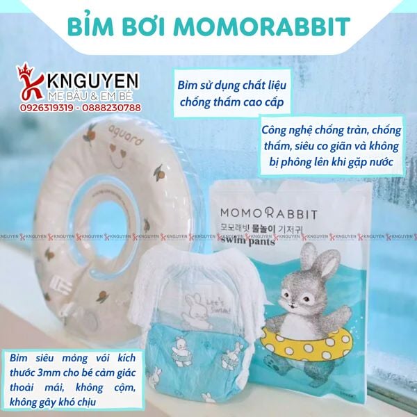  Bỉm Bơi Momo Rabbit (3 miếng) 