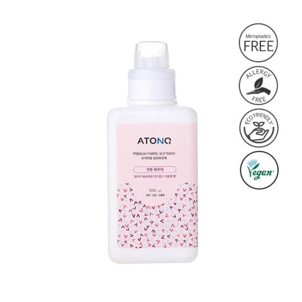  Nước xả vải thuần chay cao cấp Atono2 hương cotton powder cho bé từ 0M+ 1000ml 