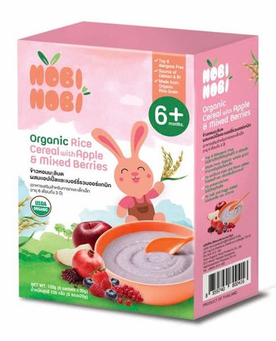  Bột gạo ăn dặm hữu cơ Nobi 120g (Từ 6 tháng tuổi) 