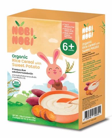  Bột gạo ăn dặm hữu cơ Nobi 120g (Từ 6 tháng tuổi) 