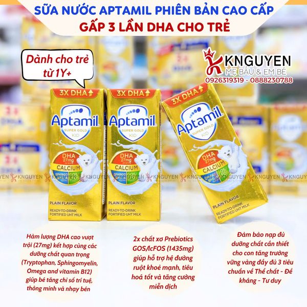  Sữa Pha Sẵn APTAKID SUPER GOLD 180ML 