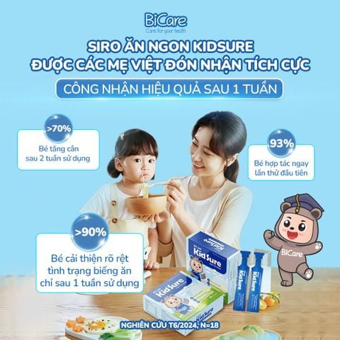  Siro ăn ngon KIDSURE - Hộp 20 gói 