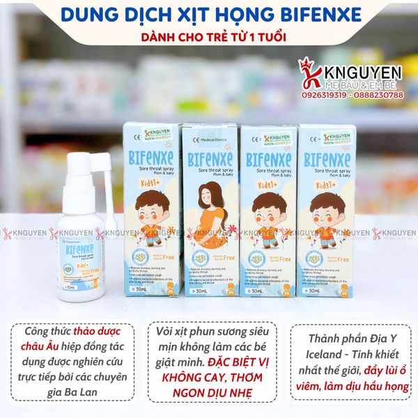  Dung Dịch Xịt Họng Bifenxe Bicare 30ml 