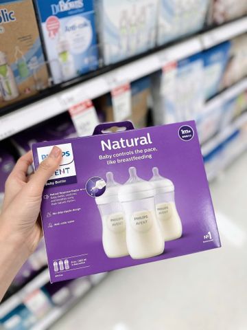  Bình Sữa Mô Phỏng Tự Nhiên (Mẫu Mới) Nhựa PP Philips Avent  - Bình 260ml 