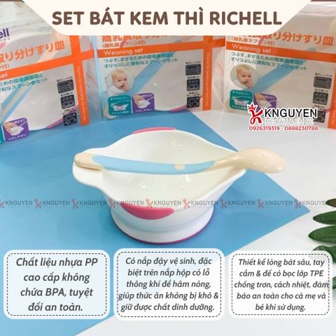  Bộ Chén Thìa Ăn Dặm Richell 