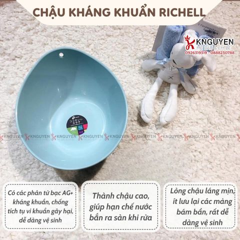  Chậu Nhựa Kháng Khuẩn Richell Hayur 