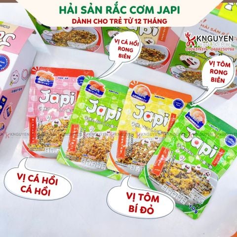  Rắc cơm trẻ em JAPIFOODS Hộp 4 vị 