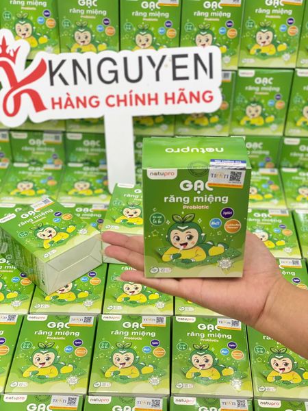  Gạc răng miệng Probiotic Tinh Chất Lá Hẹ (20PCS) 