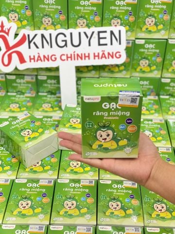  Gạc răng miệng Probiotic Tinh Chất Lá Hẹ (20PCS) 