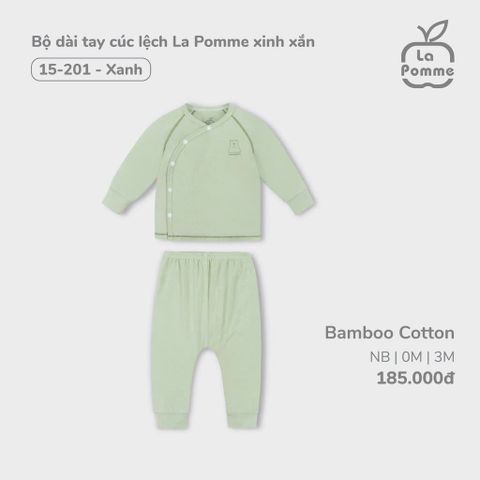  Bộ dài tay cúc lệch La Pomme thắt nơ 