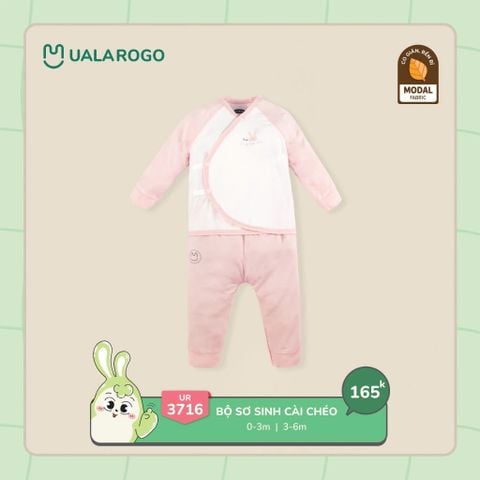  Bộ Sơ Sinh Cài Chéo Nỉ Ualarogo 