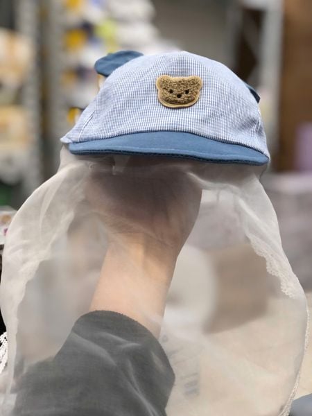  Mũ Lưỡi Trai Vải Có Voan 