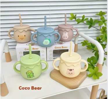  Cốc Tập Hút Silicon CocoBear 