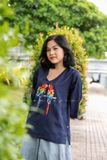  Áo lụa tim xanh đen ImFree 