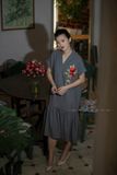  Đầm Keiko Xám đậm thêu tay Xuân Trà 