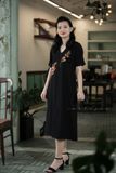  Đầm Emmy đen thêu tay Phượng Điệp 