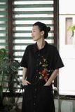  Đầm A đen thêu tay Xuân Trà 