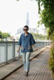  Áo Santa denim thêu tay Cỏ Cúc 