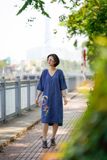  Đầm thêu thủ công denim suông tim Toucan TD 