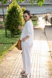  Áo linen thêu Thanh Xuân Offwhite 