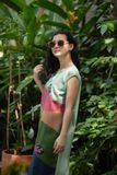  Đầm colorblock linen Pastel thêu tay Mèo cuộn len tay de 