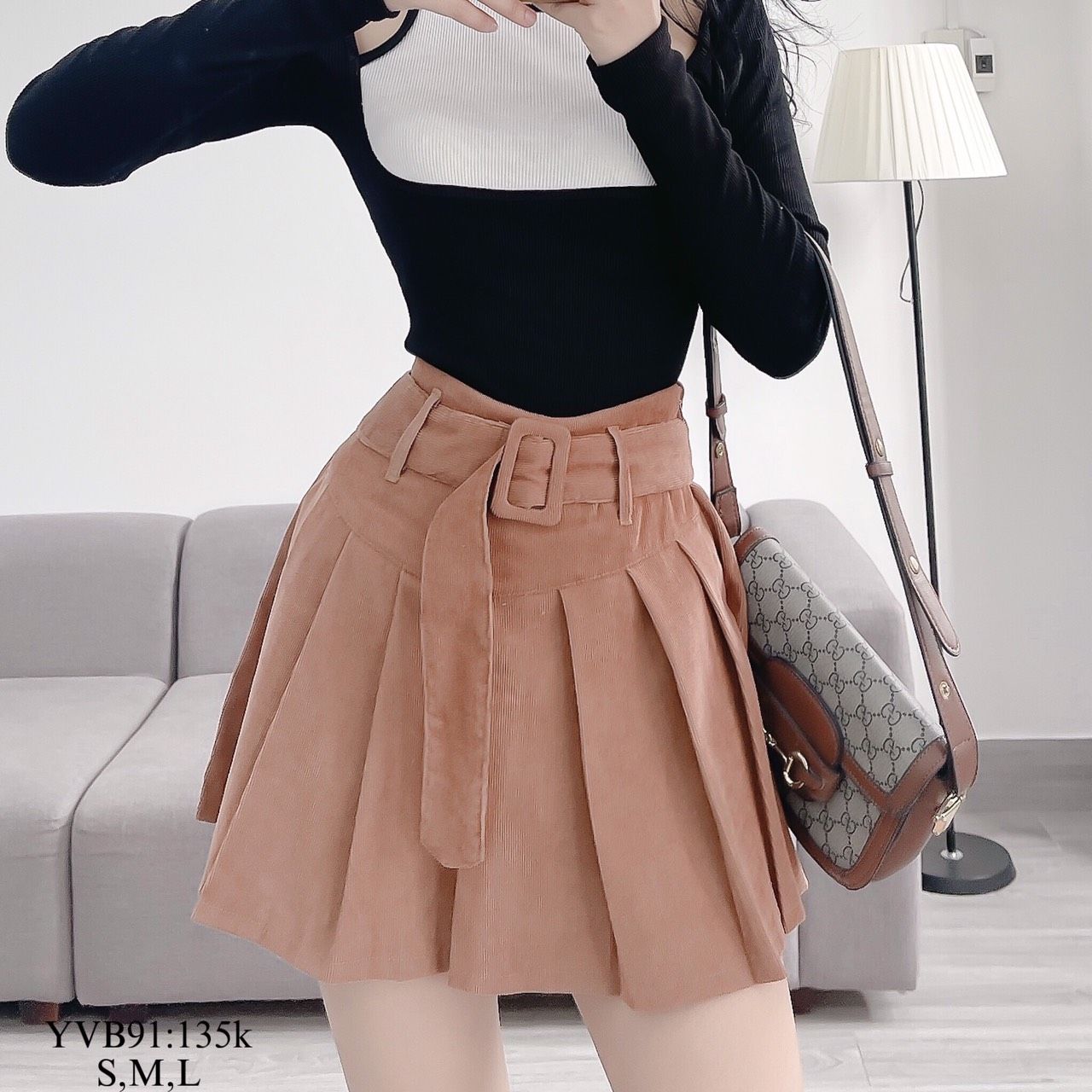 Chân váy nhung và mẫu chân váy nhung  vpfashionvn