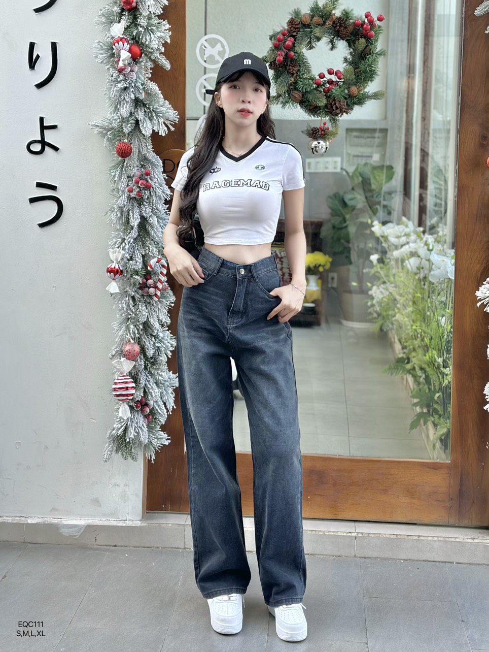 Quần jean baggy suông basic 04