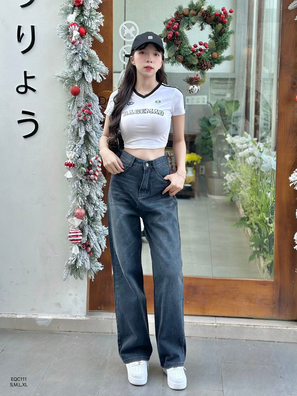 Quần jean baggy suông basic 04