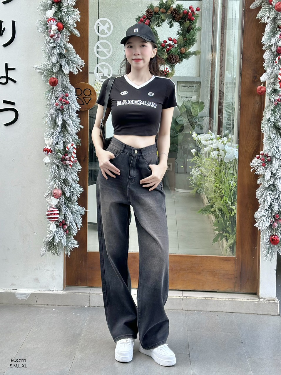 Quần jean baggy suông basic 04