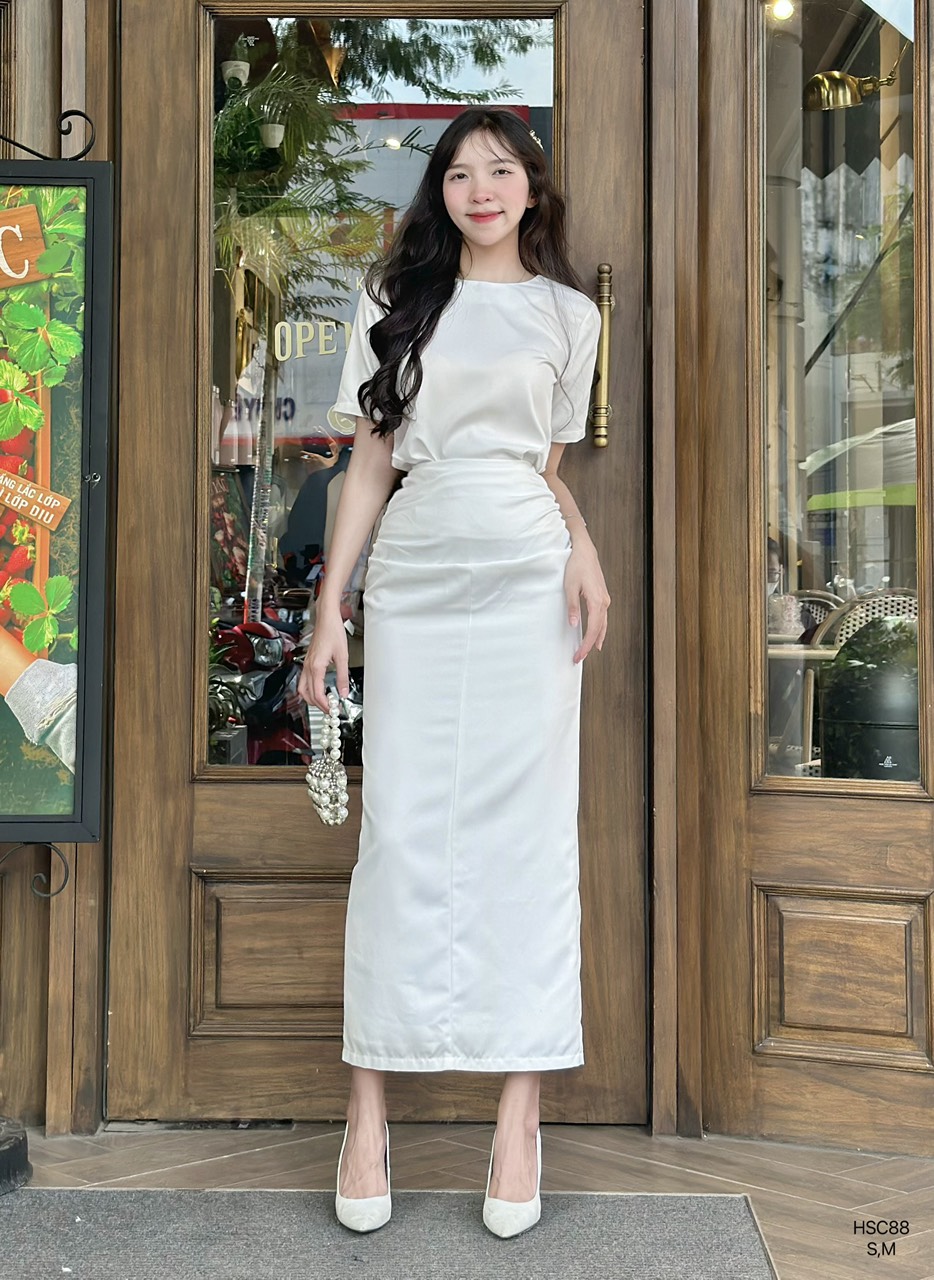 Áo cotton cổ tròn basic